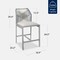 Best Choice Products Set of 2 Indoor Outdoor Counter Height Barstools w/ All-Weather Rope & Aluminum